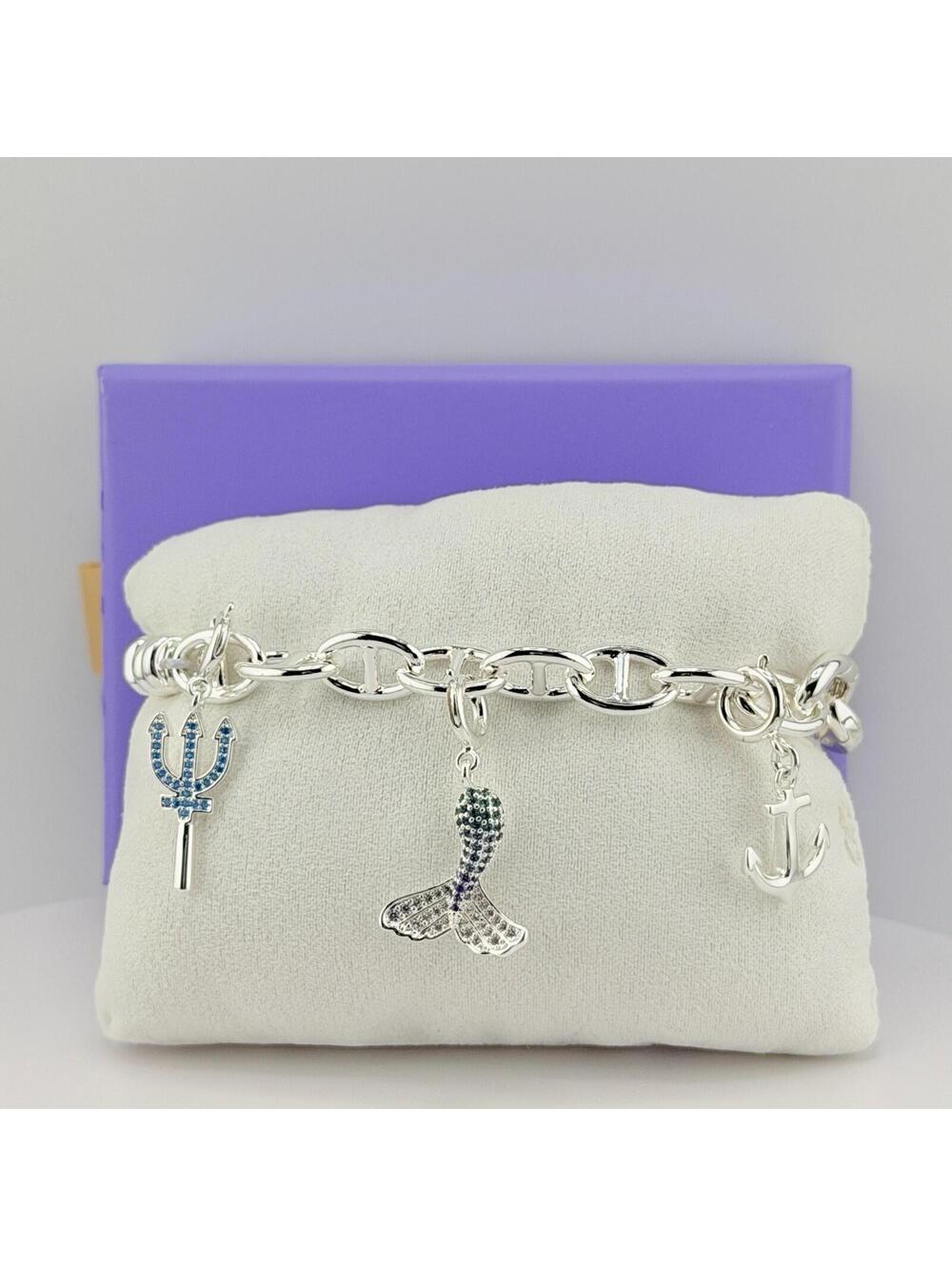 Bomb Party Charmelier Charm Bracelet "Queen Of The Sea" Silver BR70669